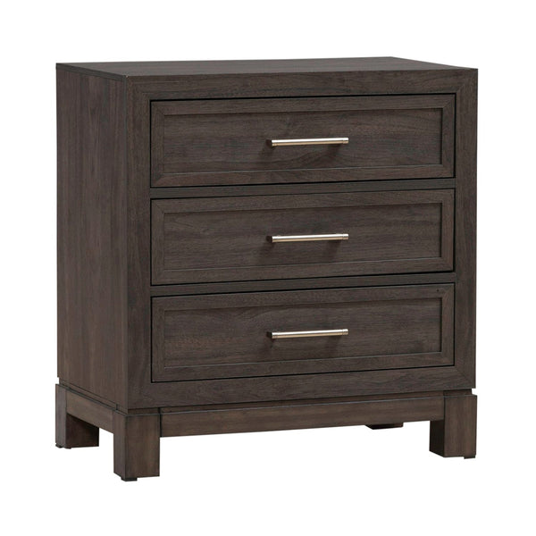 Modern Edge Nightstand w/ Charging Station