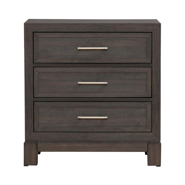Modern Edge Nightstand w/ Charging Station