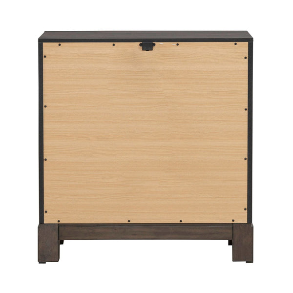 Modern Edge Nightstand w/ Charging Station
