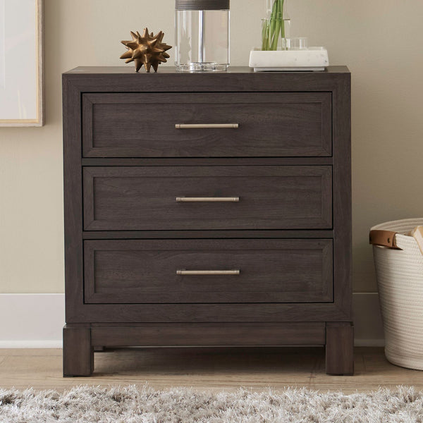 Modern Edge Nightstand w/ Charging Station - 313-BR61