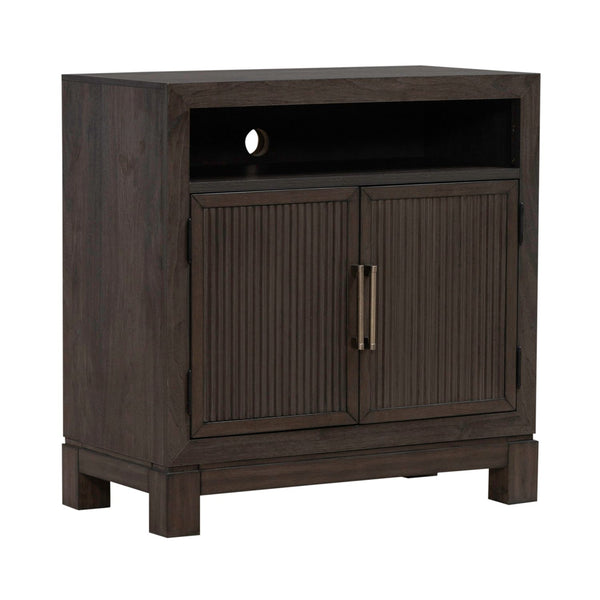 Modern Edge Bedside Chest w/ Charging Station