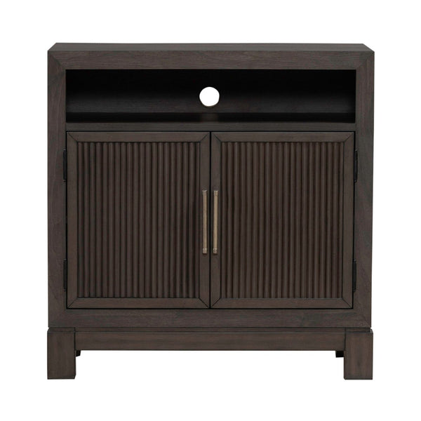 Modern Edge Bedside Chest w/ Charging Station