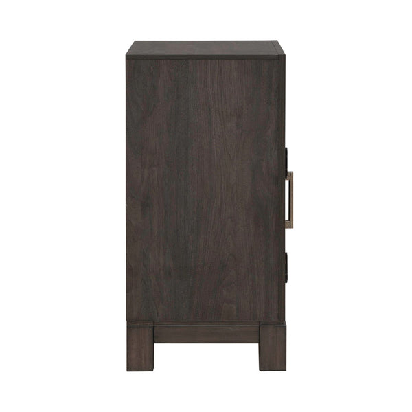 Modern Edge Bedside Chest w/ Charging Station