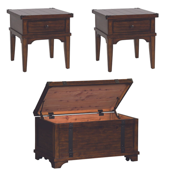 Aspen Skies 3 Piece Set (1-Cocktail 2-End Tables) - 316-OT-3PCS