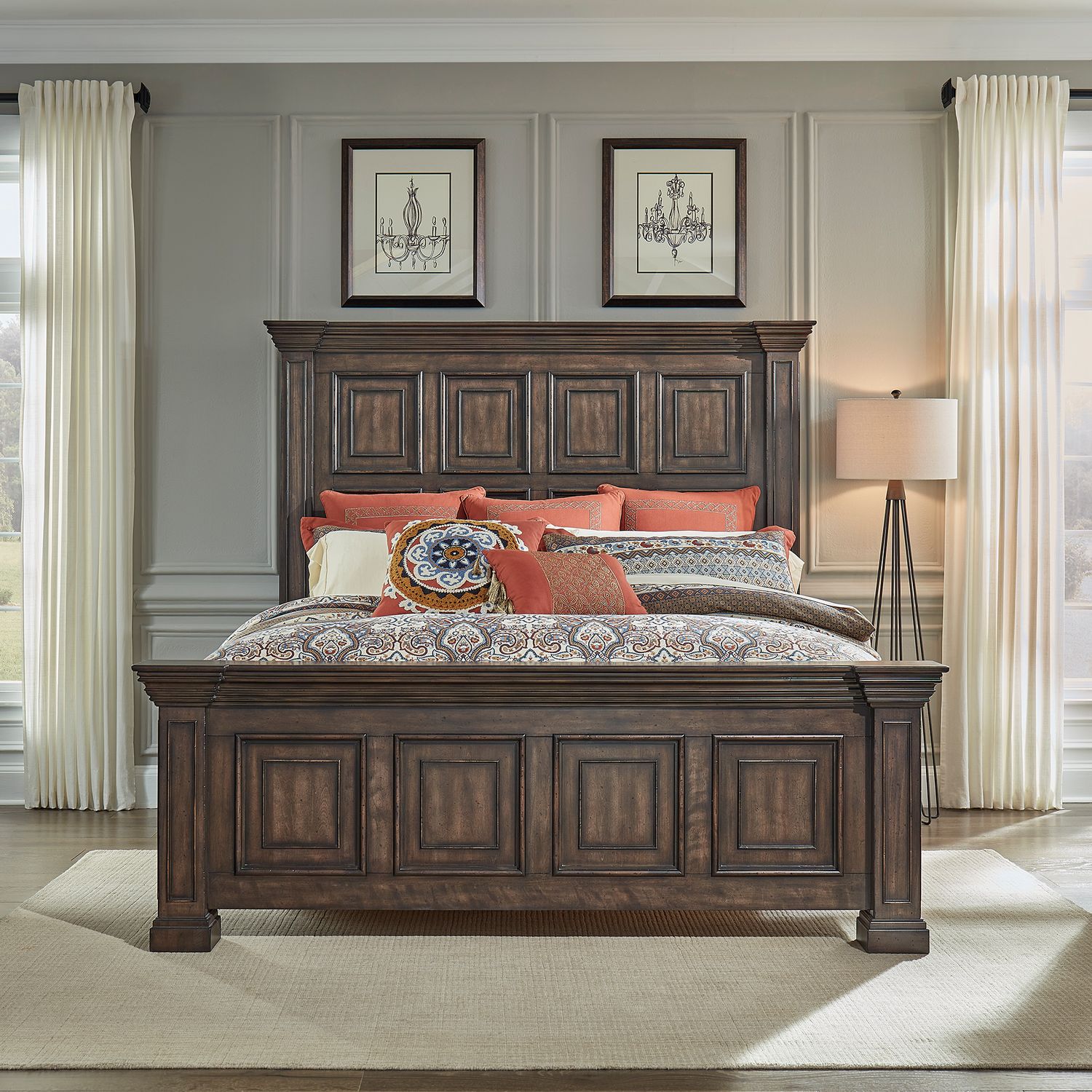 Big Valley King California Panel Bed