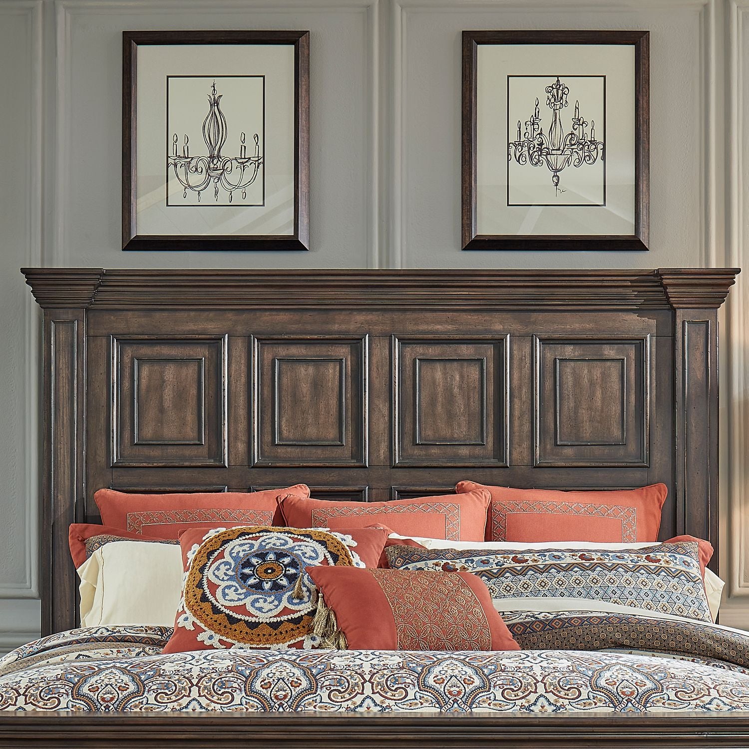 Big Valley Queen Mansion Headboard