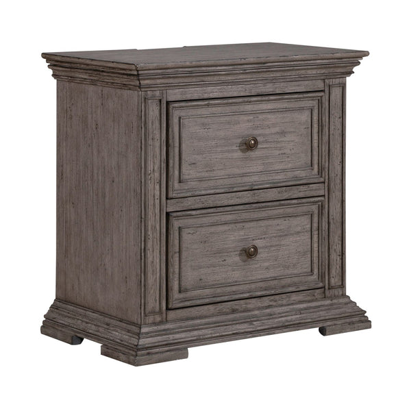 Big Valley 2 Drawer Night Stand w/ Charging Station