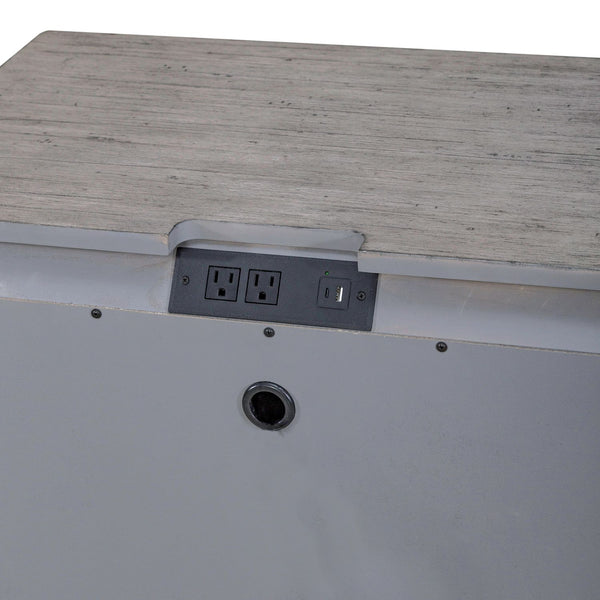 Big Valley 2 Drawer Night Stand w/ Charging Station