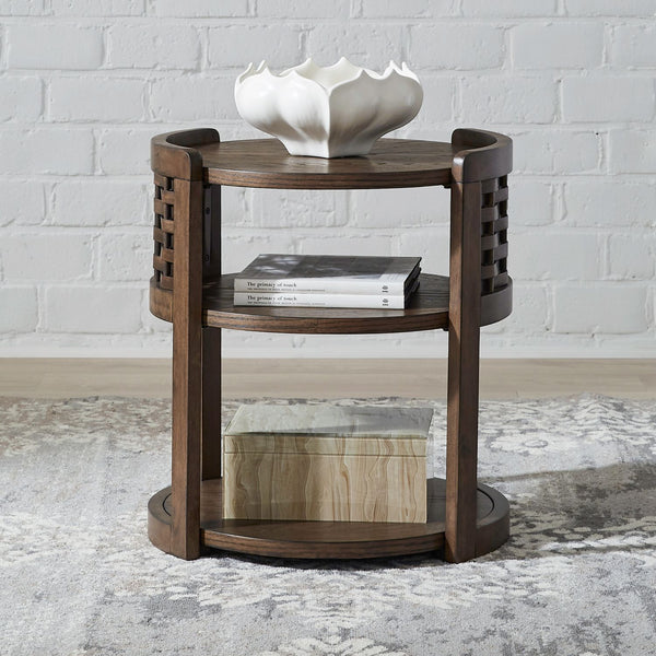 Warren Park Round Chairside Table - 369-OT1021