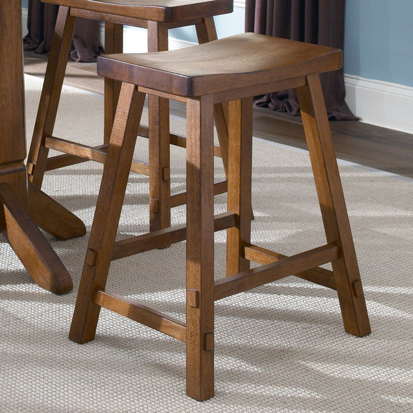 Creations 24 Inch Sawhorse Counter Stool - Tobacco (RTA) - 38-B1824