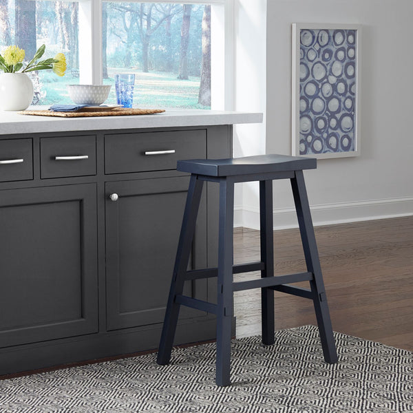 Creations 30 Inch Sawhorse Stool- Navy - 38-B1830-N