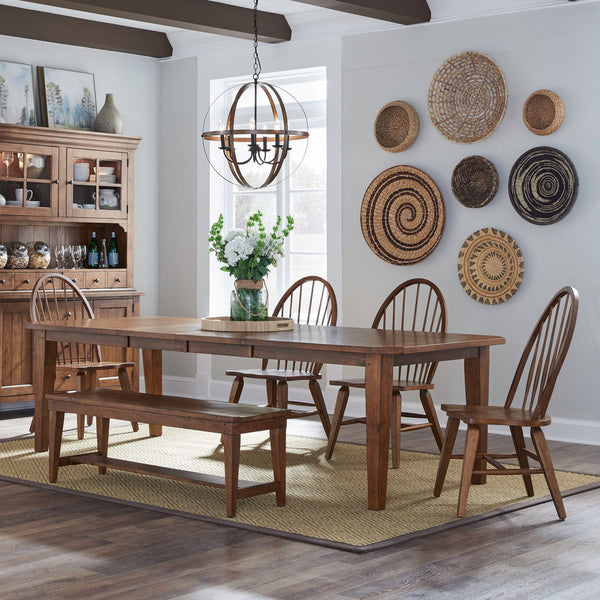 Hearthstone Ridge 6 Piece Rectangular Table Set - 382-DR-6RTS