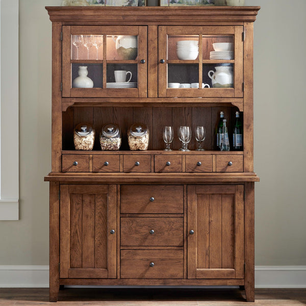 Hearthstone Ridge Hutch & Buffet - 382-DR-HB