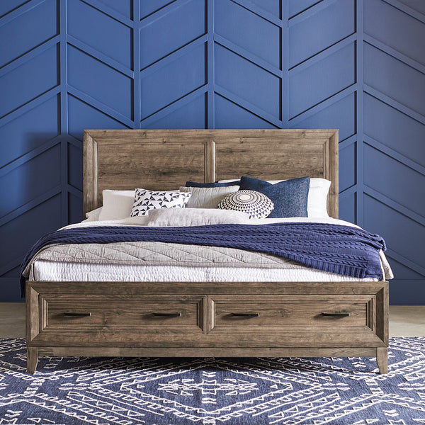 Ridgecrest King Storage Bed, Dresser & Mirror - 384-BR-KSBDM
