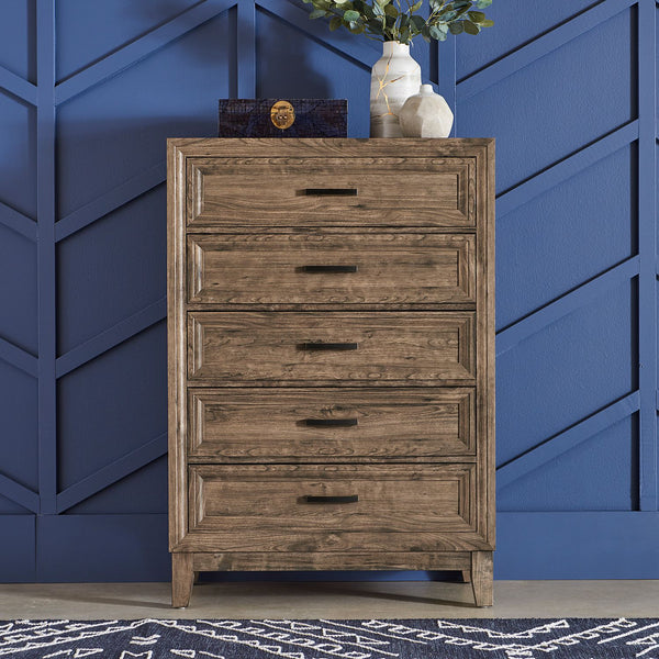Ridgecrest King Storage Bed, Dresser & Mirror, Chest, Night Stand - 384-BR-KSBDMCN