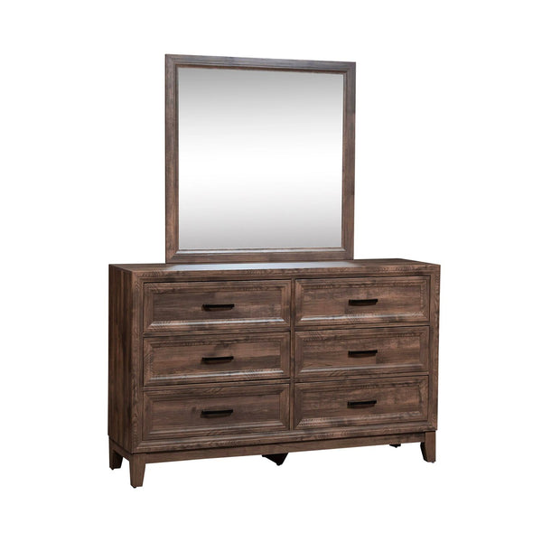 Ridgecrest Queen Storage Bed, Dresser & Mirror, Night Stand - 384-BR-QSBDMN