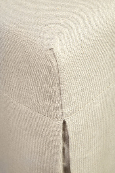 Linen Floor Length Slip Covered Parsons Chair - 70018F - image 4
