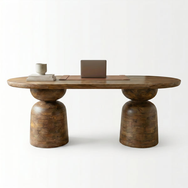 Malabar Double Ped Desk Top - 4004-HO107T