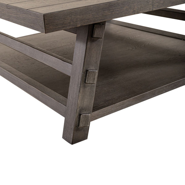 Modern Farmhouse Oversized Square Cocktail Table - 406-OT1014