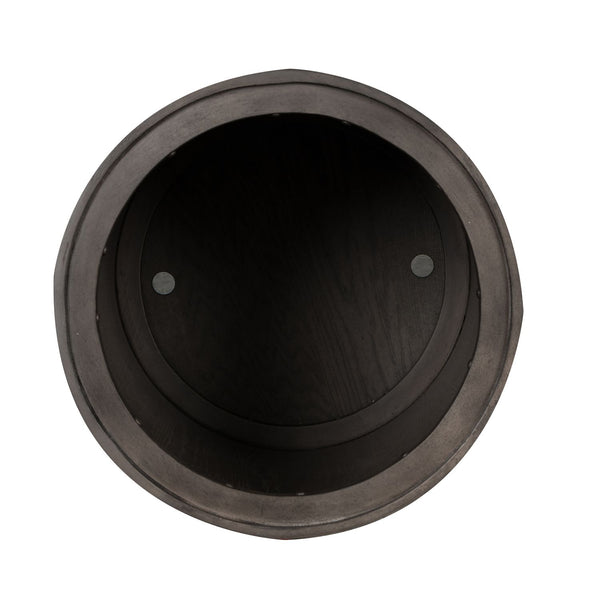 Modern Farmhouse Drum End Table - 406-OT1021