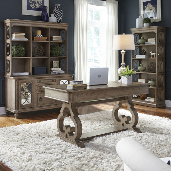 Simply Elegant 3 Piece Desk & Hutch Set - 412-HOJ-3DS