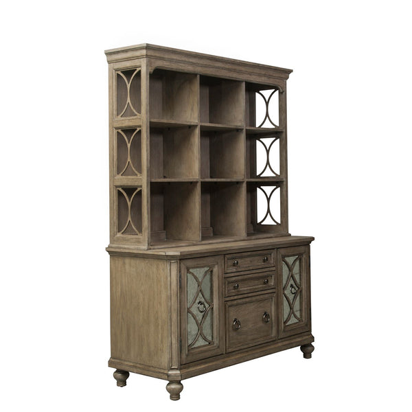Simply Elegant Credenza & Hutch Set - 412-HOJ-CHS