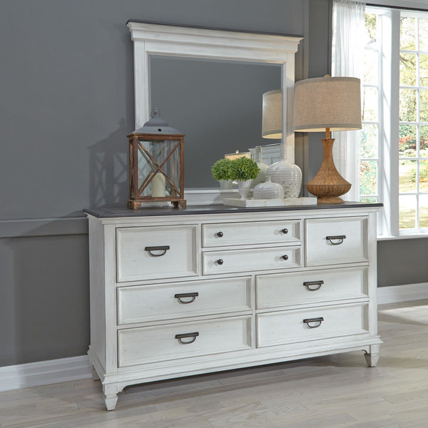 Allyson Park King California Panel Bed, Dresser & Mirror, Chest, Night Stand - 417-BR-CPBDMCN