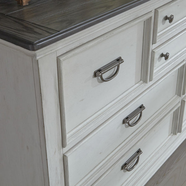 Allyson Park King Panel Bed, Dresser & Mirror - 417-BR-KPBDM