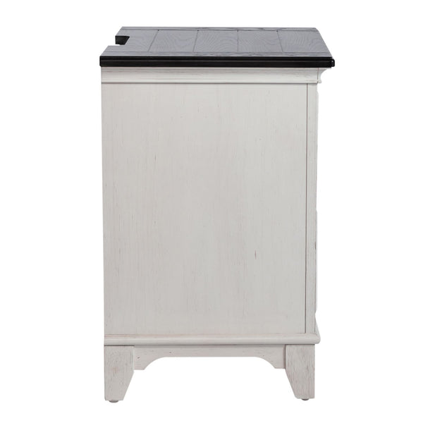 Allyson Park 2 Drawer Night Stand w/ Charging Station - 417-BR60