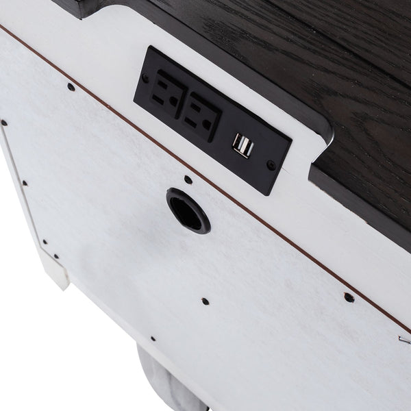 Allyson Park 2 Drawer Night Stand w/ Charging Station - 417-BR60