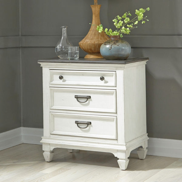 Allyson Park Night Stand w/ Charging Station - 417-BR61