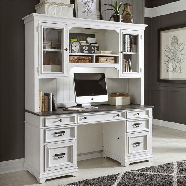 Allyson Park Credenza & Hutch - 417-HOJ-CHS