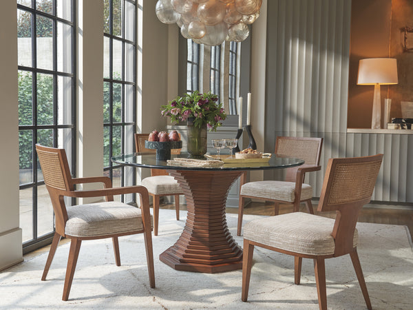 Cabrillo 54-Inch Glass Top Dining Table