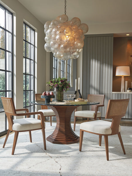 Cabrillo 54-Inch Glass Top Dining Table