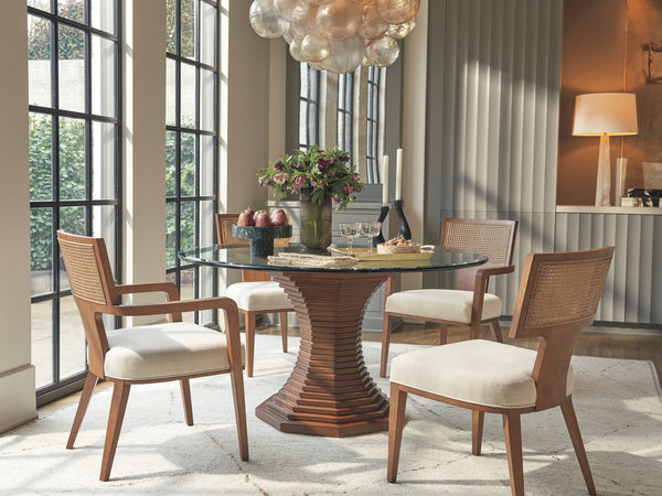 Cabrillo 54-Inch Glass Top Dining Table