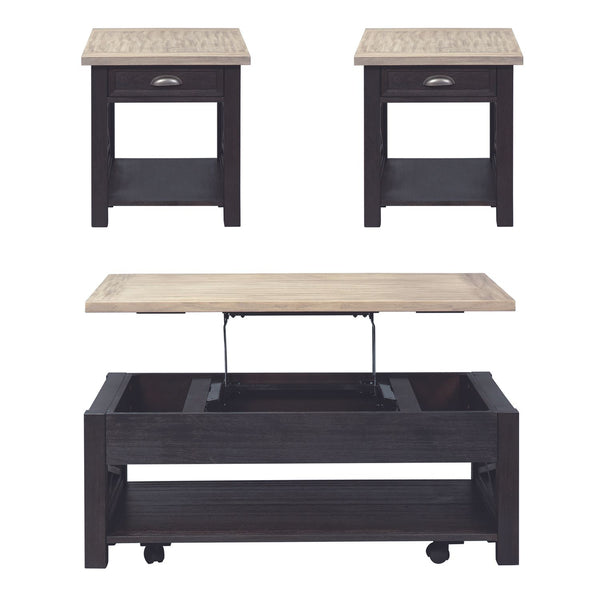 Heatherbrook Opt 3 Piece Set (1-Cocktail 2-End Tables) - 422-OT-O3PCS