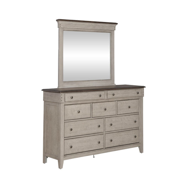 Ivy Hollow Dresser & Mirror - 457-BR-DM