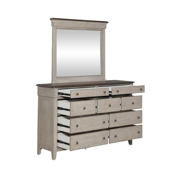 Ivy Hollow Dresser & Mirror - 457-BR-DM