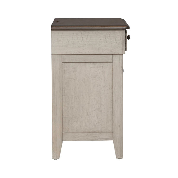 Ivy Hollow 3 Drawer Night Stand w/ Charging Station - 457-BR61