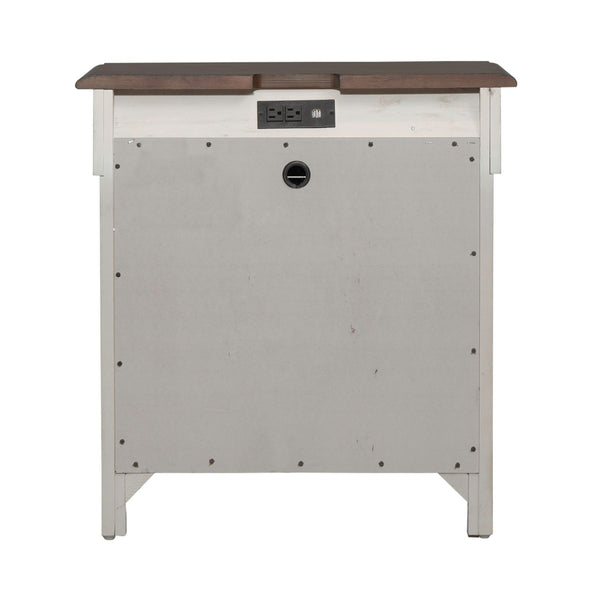 Ivy Hollow 3 Drawer Night Stand w/ Charging Station - 457-BR61