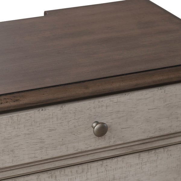 Ivy Hollow 3 Drawer Night Stand w/ Charging Station - 457-BR61