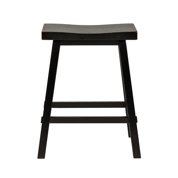 Creations 24 Inch Sawhorse Counter Stool - Black (RTA) - 48-B1824