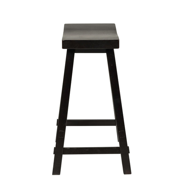 Creations 24 Inch Sawhorse Counter Stool - Black (RTA) - 48-B1824