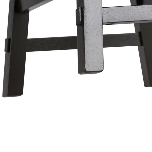 Creations 24 Inch Sawhorse Counter Stool - Black (RTA) - 48-B1824