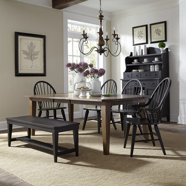 Hearthstone Ridge 6 Piece Rectangular Table Set - 482-DR-6RTS