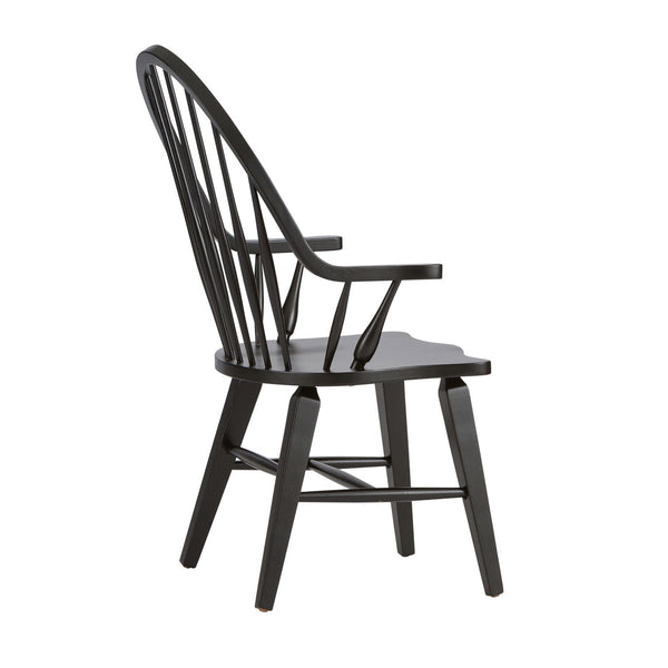 Hearthstone Ridge Windsor Back Arm Chair - Black - 482-C1000A
