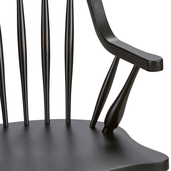 Hearthstone Ridge Windsor Back Arm Chair - Black - 482-C1000A