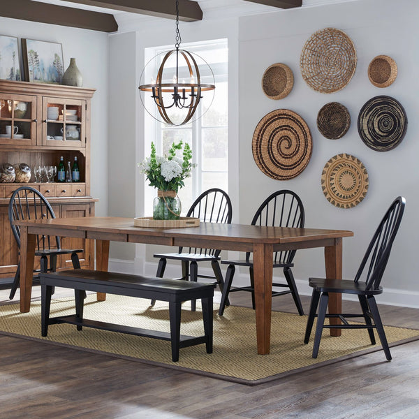 Hearthstone Ridge 6 Piece Rectangular Table Set - 482-DR-6RTS