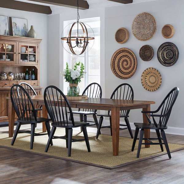Hearthstone Ridge 7 Piece Rectangular Table Set - 482-DR-7RLS