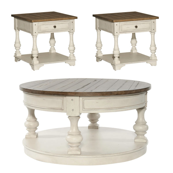 Morgan Creek Opt 3 Piece Set (1-Cocktail 2-End Tables) - 498-OT-O3PCS